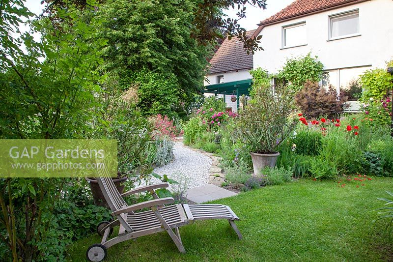 Seating in the natural garden 