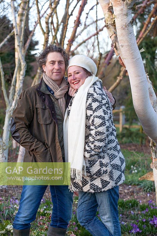 Garden owners Trudy Desmet and Olivier Vico 