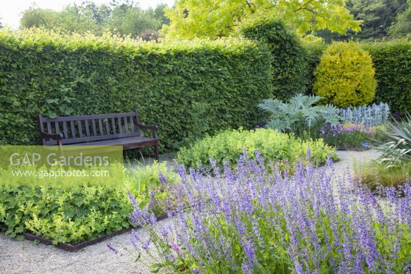 Bench Seat in Herb Garden