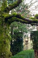 Plas Brondanw in North Wales, Italianate formal garden in the shadow of Snowdonia.