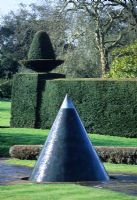 Obelisk water feature designed by William Pye - Antony House, Cornwall
