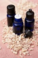 Frankincense - Boswellia carterii and bottle with extract