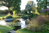 The Damp Garden, Beth Chatto in early evening sunlight