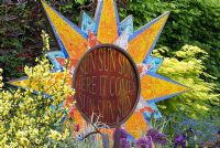 Mosaic sun - 'From Life to life, A Garden For George', RHS Chelsea Flower Show 2008