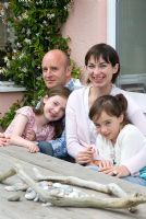 Sue Towsend with Andrew Turner her husband and girls, Ella and Kitty 