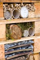 RSPB, Chris Beardshaw's Wildlife Stack bug hotel - RHS Hampton Court Flower Show 2008