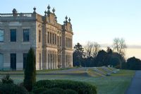 The hall at dawn in winter - Brodsworth Hall, Yorkshire