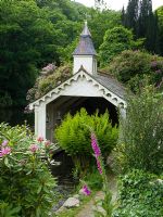 The Victorian boathouse at Trevarno, Cornwall