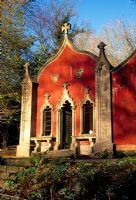 The Red House - Painswick Rococo Garden, Painswick, Gloucestershire in February