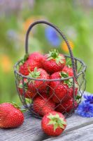 Strawberries in basket