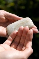Scraping a bar of household soap before gardening prevents dirt from building up under fingernails and is easily removed with warm water afterwards