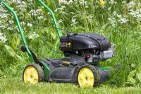 Mowing with a rotary mulching mower