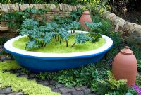 Welcome to Yorkshire's Rhubarb Crumble and Custard Garden, Silver medal winner at RHS Chelsea Flower Show 2010
