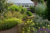 Herb Garden with fennel - Loseley Park, Surrey