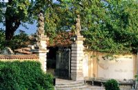 Entrance to the Secret Garden and shrine - Villa Della Porta Bozzolo, Casalzuigno, Italy