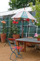 Dining area at Petersham Nurseries, Richmond, Surrey 