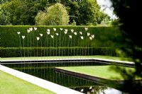 New water garden - Kiftsgate Court Garden, Chipping Campden, Gloucestershire, UK