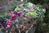 Composted garden waste