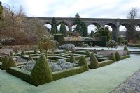 View of the parterre towards the viaduct - Kilver Court, Somerset