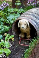 Stuffed dog toy - 'A Child's Garden in Wales', Silver Medal Winner, RHS Chelsea Flower Show 2011 
