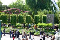 Visitors walking past 'The Irish Sky Garden' - Gold Medal Winner, RHS Chelsea Flower Show 2011 