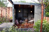 Garden room made from recycled materials. 'Winds of Change'. Gold medal winner, RHS Chelsea Flower Show 2011