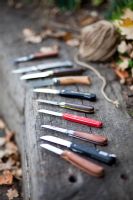 Range of garden knives