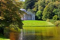 The Pantheon at Stourhead Gardens, Wiltshire, UK, early September, Designed by Henry Hoare 
