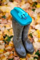 Wellington boot cover and holder
