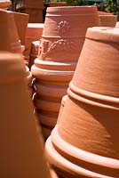 Terracotta pots in Gitto Nursery, Palermo, Sicily, Italy
