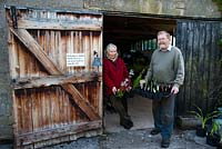 Jill and Alun Whitehead, creators of the garden at Aulden Farm