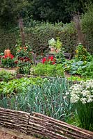 The vegetable garden at Perch Hill in autumn