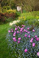 The Cottage Garden with spring blooms Highgrove Garden, May 2009. 