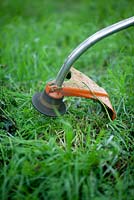 Strimmer in use