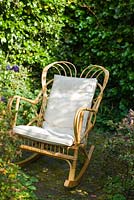 Antique wicker garden chair