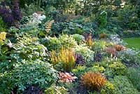 Large herbaceous border in summer 