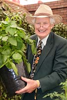 Gardening guru, Peter Seabrook, RHS Chelsea Flower Show 2010, sponsored by W M Morrison Supermarket Garden
