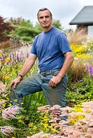 Keith Wiley in his garden - Wildside garden