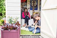 Shed transformed into teenage den