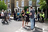 Wilberforce Road plant sale, an urban street event in the London Borough of Hackney, UK