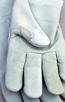A pair of new gardening gloves 
