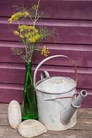 Vase of Dill beside Wendyhouse