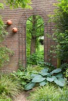 Mirror in garden