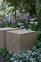 'Athanasia'. Sponsors -  GreenAcres Woodland Burials, Weald Design Ltd, Hartly Botanic, The Garden Collection, Garden.Life.Love, Oakwrights, PGP.  RHS Hampton Court Flower Show 2013.