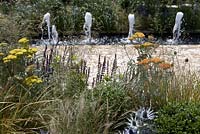 'The QEF Garden for Joy'.  Sponsor -  Queen Elizabeth's Foundation for Disabled People.  RHS Hampton Court Flower Show 2013.