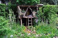 NSPCC garden of magical childhood, showing tree house 