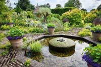 The Terrace Garden and low fountain, Highgrove July 2013