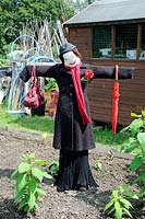 Mary Poppins lady Scarecrow, Paddock Allotments 