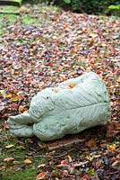 Leaf Memory II by Stephen Duncan. The Hannah Peschar Sculpture Garden designed by Anthony Paul, landscape designer