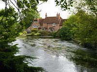 View across the river of the Old Mill house.